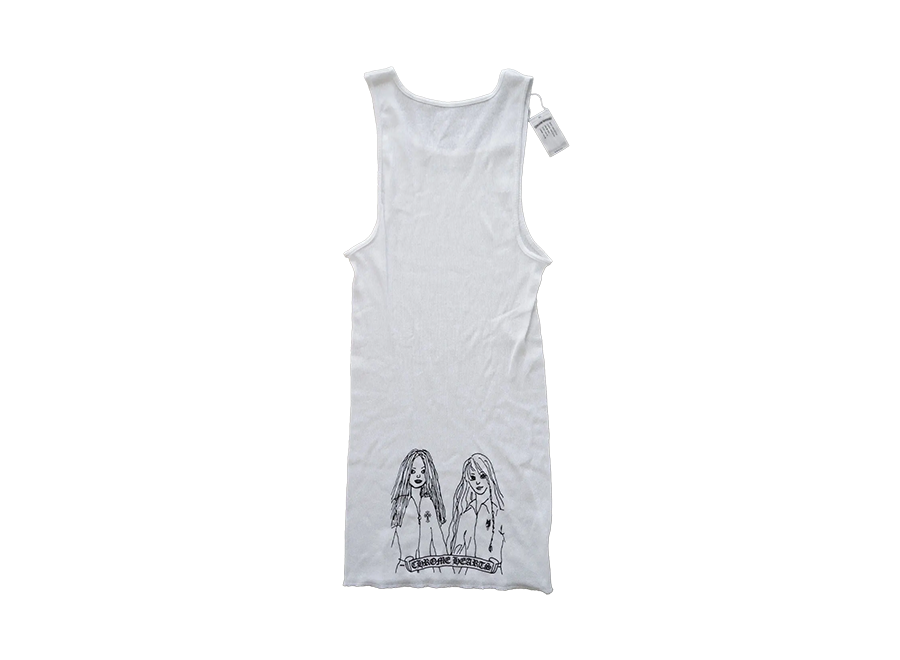 Chrome Hearts Mayumi Ribbed Tank Top White