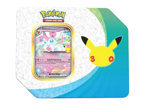 Pokemon 30th Celebration Sylveon ex Tin