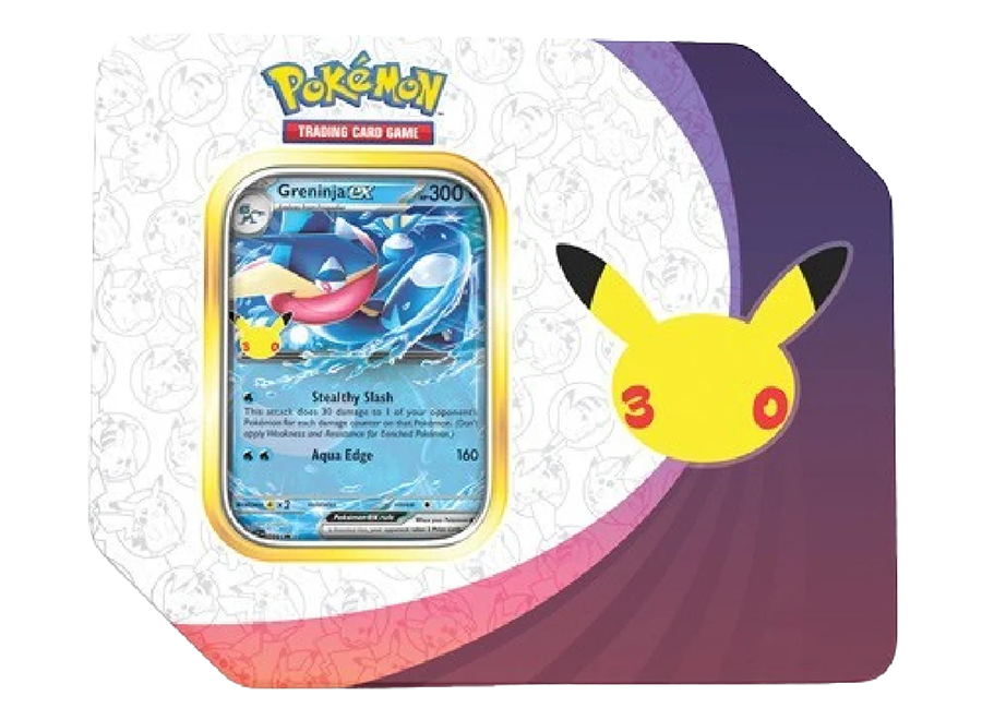 Pokemon 30th Celebration Greninja ex Tin