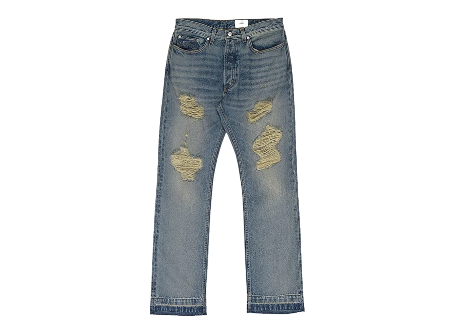 Rhude Distressed Beach Bum Denim Jeans (Pre-Owned)