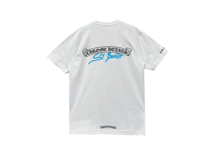 Chrome Hearts St Barths. Horseshoe Pocket Tee White