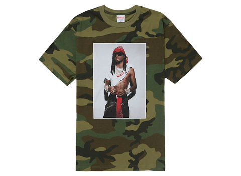 Supreme Playboi Carti Tee Woodland Camo (Pre-Owned)