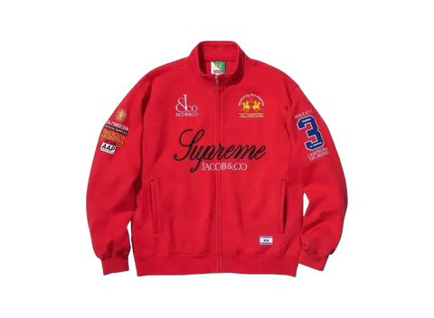 Supreme La Martina Zip Up Sweatshirt Red (Pre-Owned)