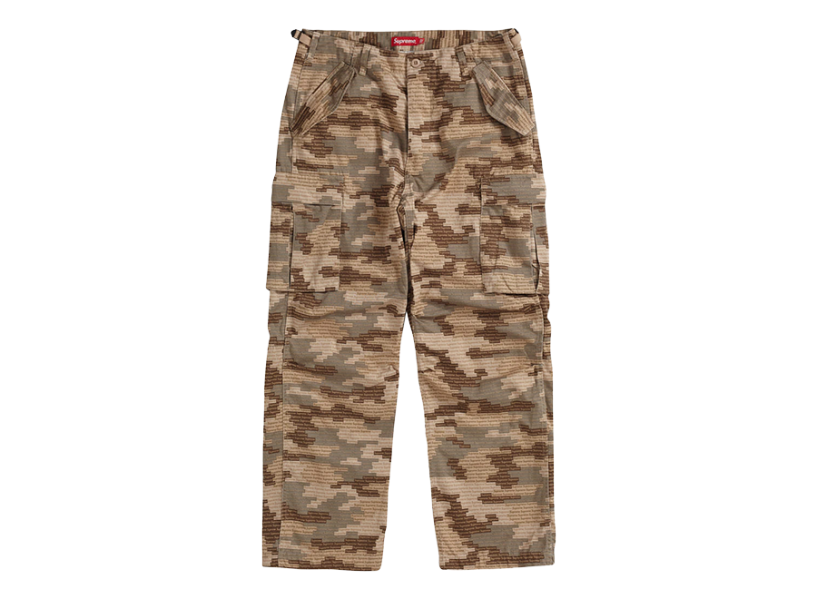 Supreme Cargo Pant Tan Box Logo Camo (Pre-Owned)