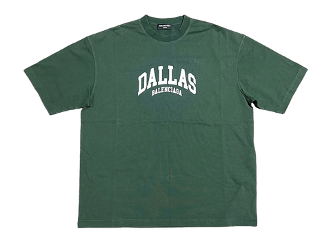 Balenciaga Dallas Cities Tee Green (Pre-Owned)