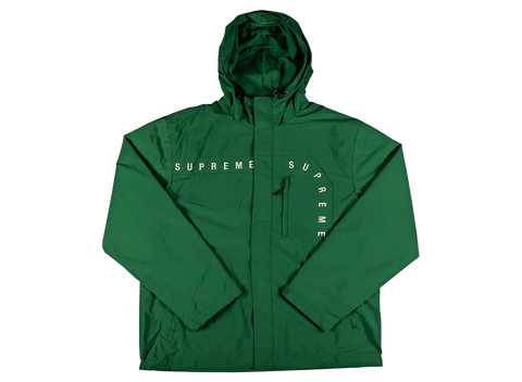 Supreme Curve Logos Ripstop Jacket Olive (Pre-Owned)