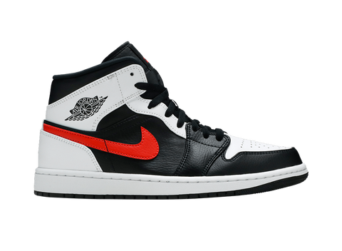 Jordan 1 Mid White Black Chile Red (GS)