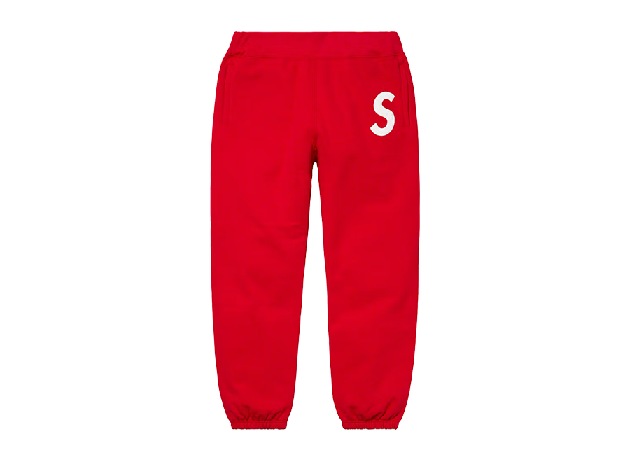 Supreme S Logo Sweatpants (SS20) Red