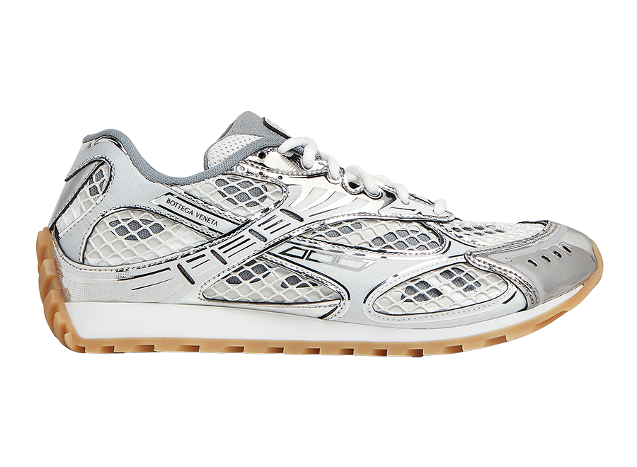 Bottega Veneta Orbit Sneakers Silver White (Pre-Owned)