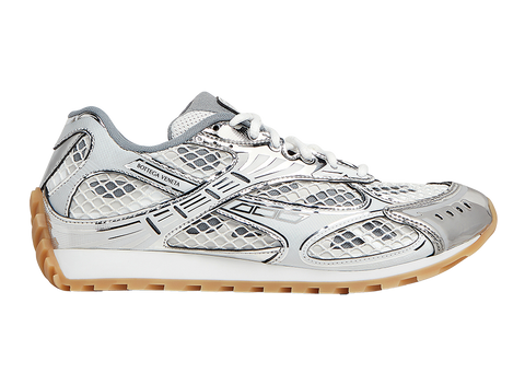 Bottega Veneta Orbit Sneakers Silver White (Pre-Owned)