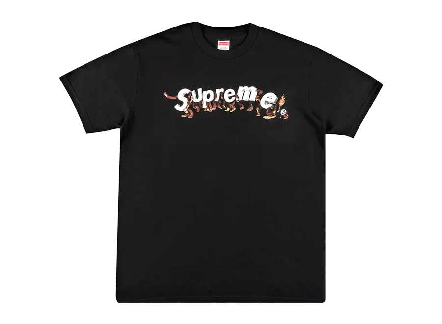 Supreme Apes Logo T-Shirt Black (Pre-Owned)