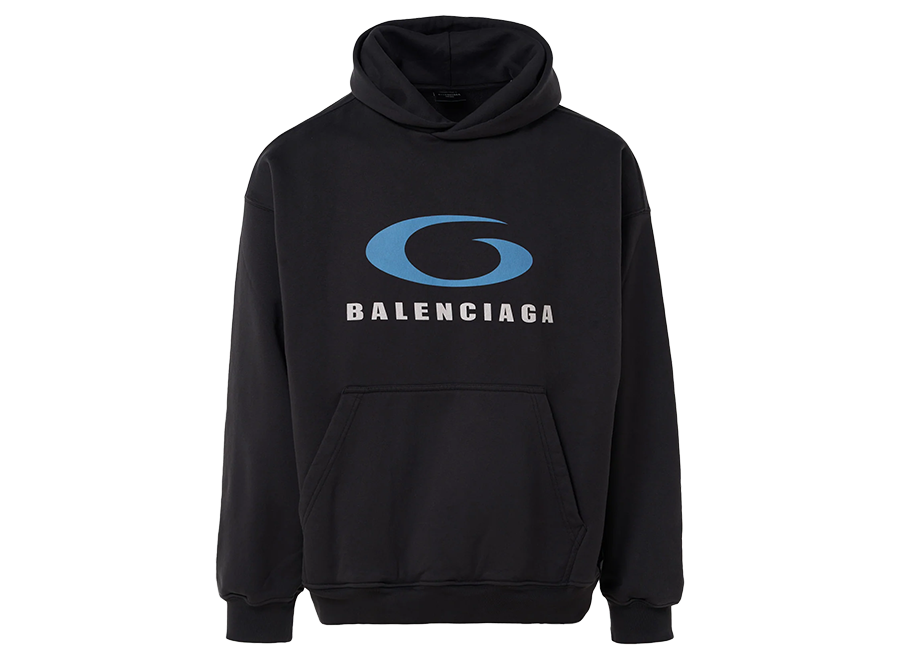 Balenciaga Loop Sports Icon Hoodie Black