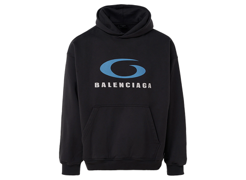 Balenciaga Loop Sports Icon Hoodie Black (Pre-Owned)