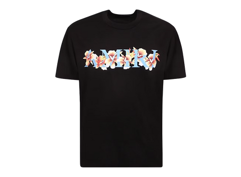 AMIRI Logo Printed Crewneck T-shirt Black (Pre-Owned)