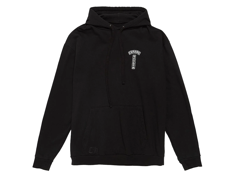 Chrome Hearts USA Shoulder Logo Black Hoodie (Pre-Owned)