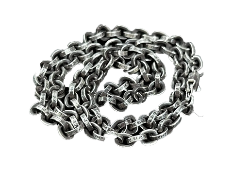 Chrome Hearts 18 Inch Paper Chain Link Necklace