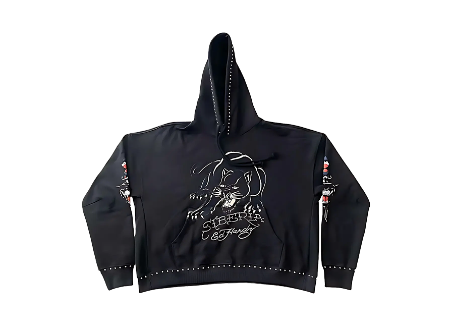Ed Hardy x Siberia Hills Black Panther Hoodie