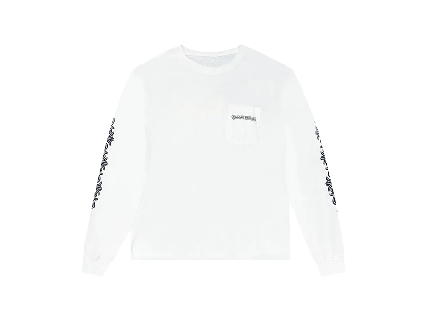 Chrome Hearts White Cross Star Logo Long Sleeve T-Shirt White (Pre-Owned)