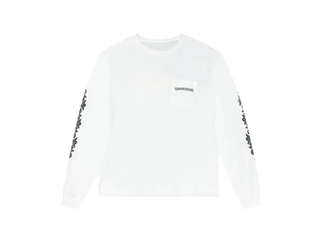 Chrome Hearts White Cross Star Logo Long Sleeve T-Shirt White (Pre-Owned)