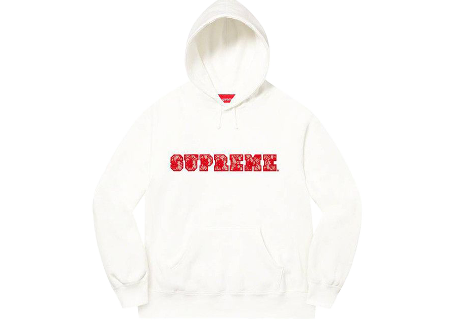 Supreme Lace Hooded Sweatshirt White (Pre-Owned)