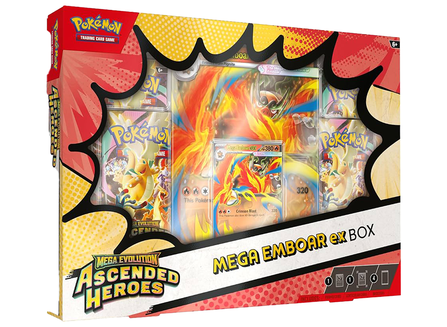 Pokemon Ascended Heroes Mega Emboar ex Box