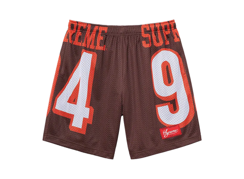 Supreme Mesh Football Shorts Brown (Pre-Owned)