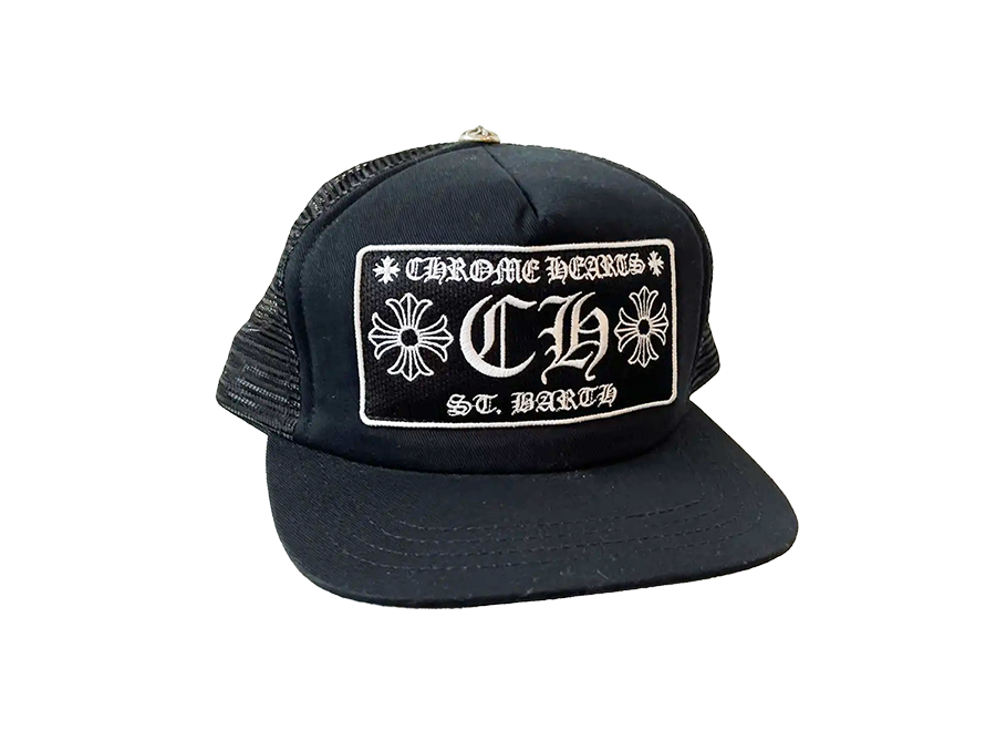 Chrome Hearts St. Barth CH Trucker Hat Black