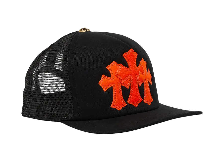 Chrome Hearts St. Barth's Cemetery Exclusive Trucker Hat Black/Orange (Pre-Owned)