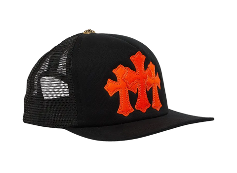 Chrome Hearts St. Barth's Cemetery Exclusive Trucker Hat Black/Orange (Pre-Owned)