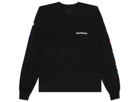 Chrome Hearts Cross Long-Sleeve T-Shirt 'Black/Multicolor' (Pre-Owned)