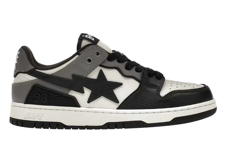 A Bathing Ape Sk8 Sta #5 Black White Grey (Pre-Owned)