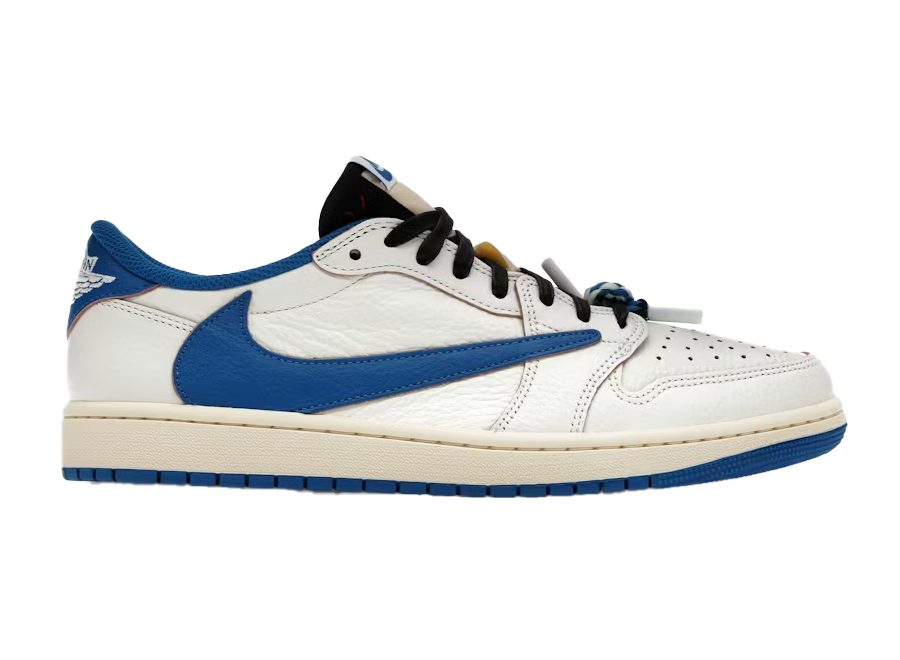 Jordan 1 Retro Low OG SP Fragment x Travis Scott Sail Military Blue (Pre-Owned)