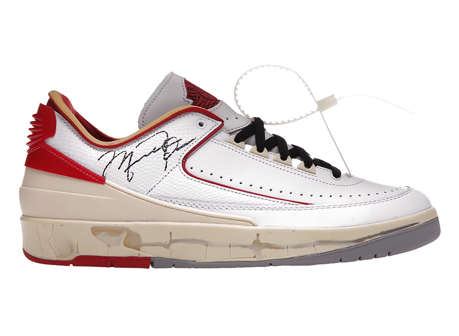 Jordan 2 Retro Low SP Off-White White Red