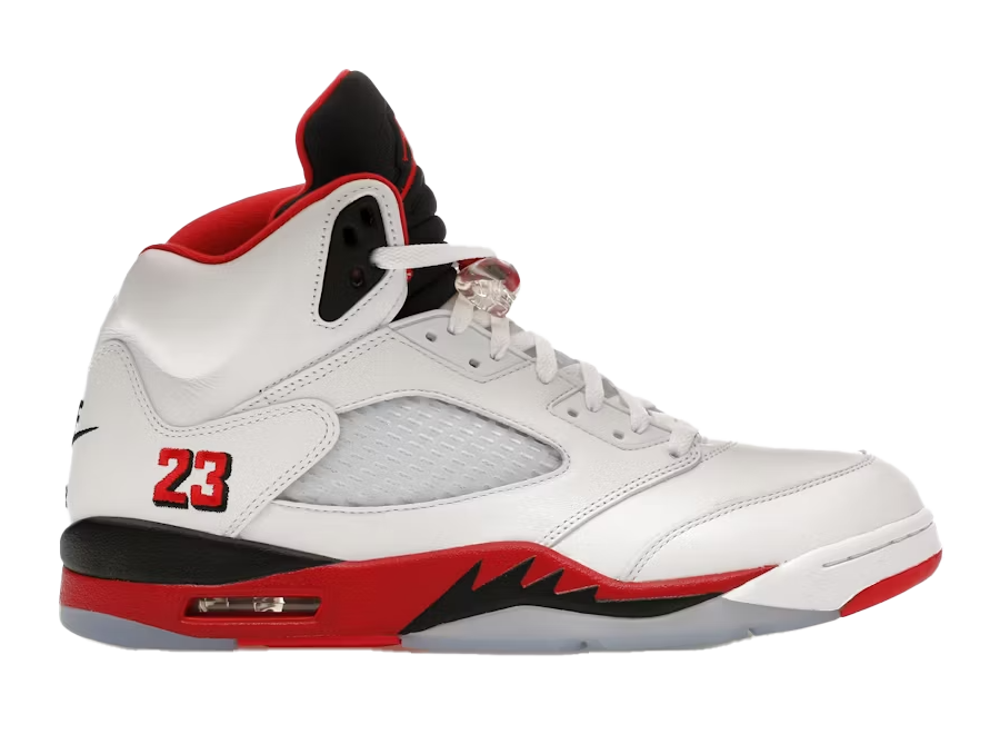 Jordan 5 Retro Fire Red Black Tongue (2025)