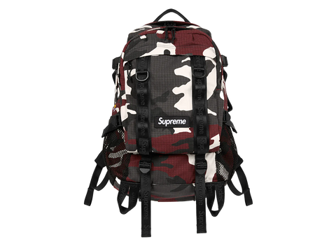 Supreme Logo Backpack (SS26) Red Camo (Pre-Owned)