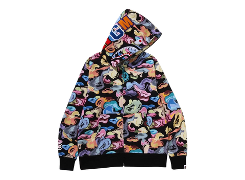 BAPE Art Camo Shark Full Zip Hoodie Black (Pre-Owned)