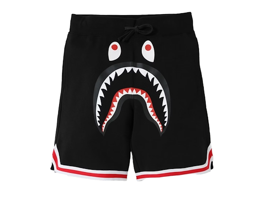 BAPE Shark Basketball Sweat Shorts Black