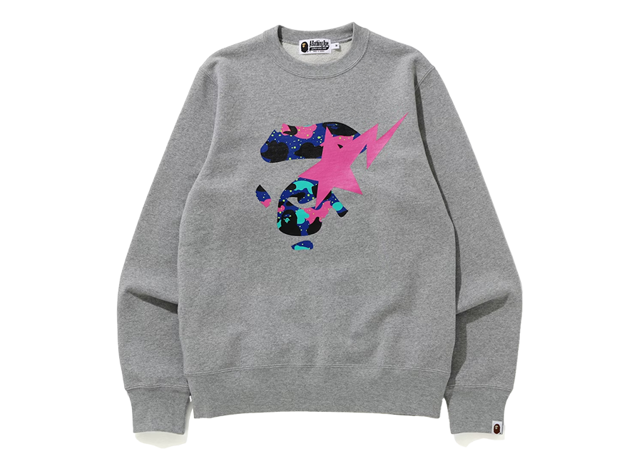BAPE x Kid Cudi Crewneck Gray