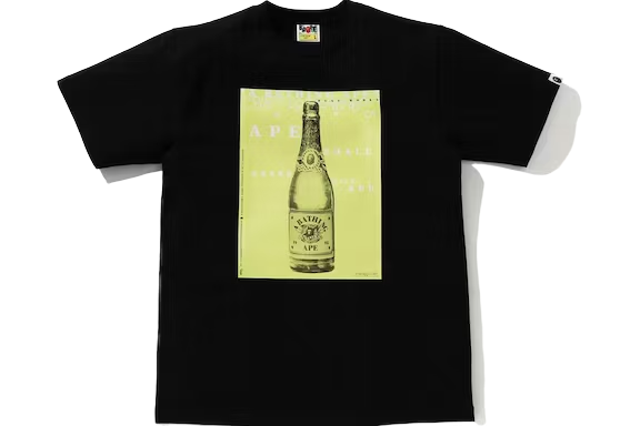 BAPE Champagne Tee Black