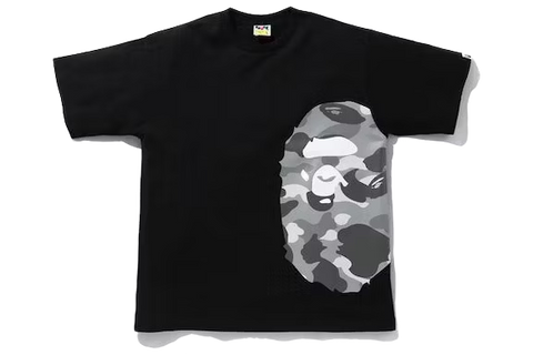 BAPE Color Camo Side Big Ape Head Relaxed Tee Black/Gray