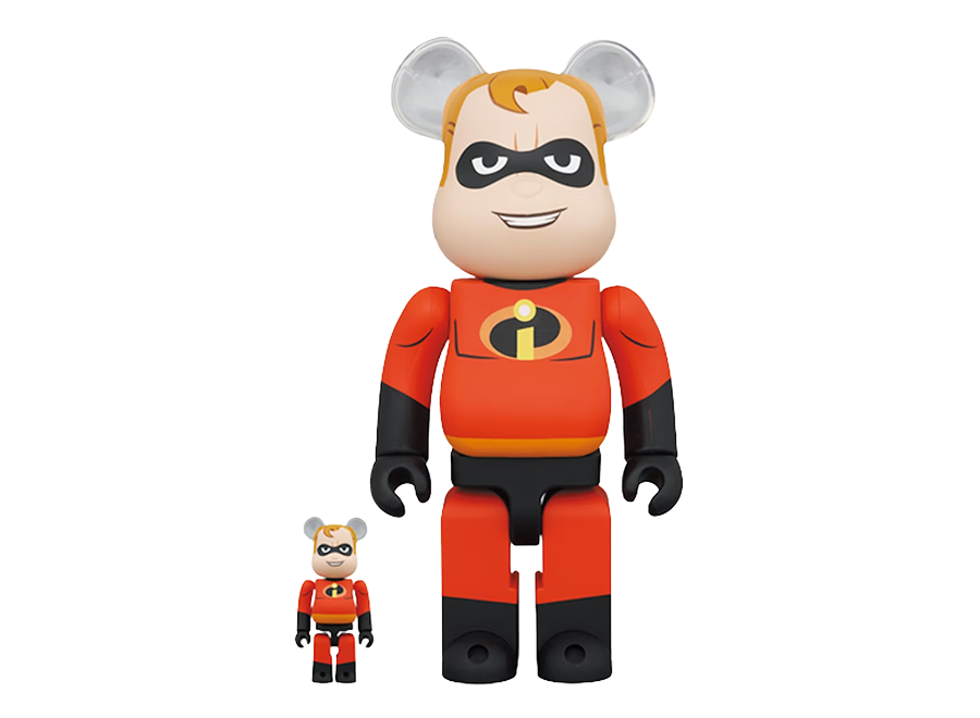 Bearbrick Disney Pixar Mr. Incredible 100% & 400% Set