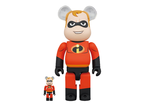 Bearbrick Disney Pixar Mr. Incredible 100% & 400% Set