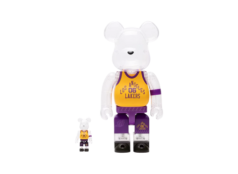 Bearbrick x Bodega x NBA Worldwide Respect Los Angeles Lakers 100% & 400% Set