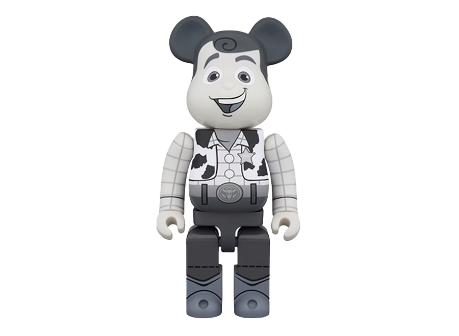 Bearbrick x Disney Woody 1000% B&W Ver.