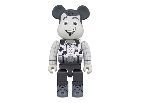 Bearbrick x Disney Woody 1000% B&W Ver.