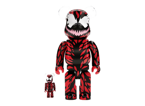 Bearbrick x Marvel Carnage 100% & 400% Set