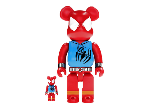 Bearbrick x Marvel Spider-Man Scarlet Spider 100% & 400% Set