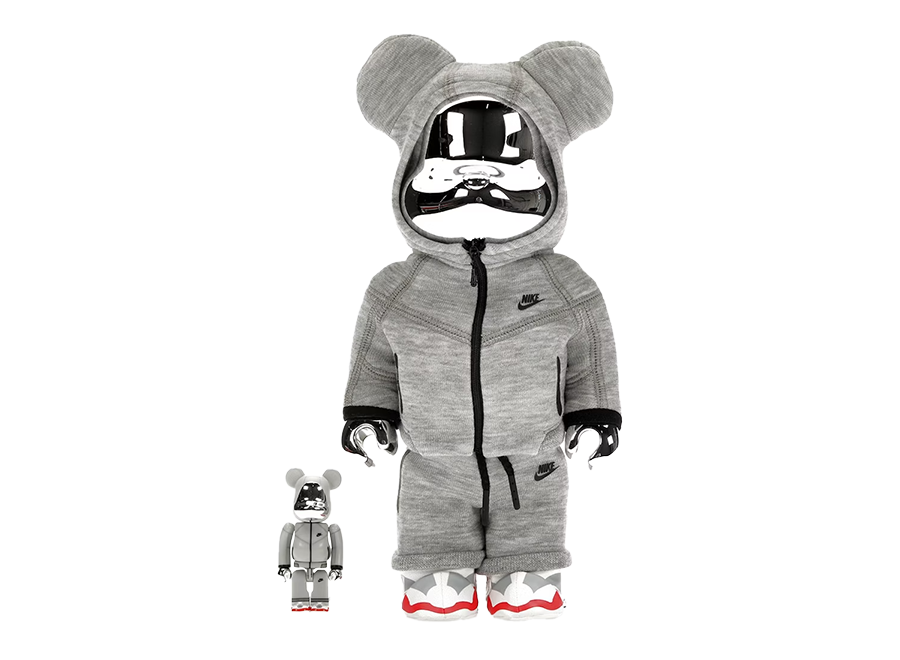 Bearbrick x Nike Tech Fleece N98 100% & 400% Set