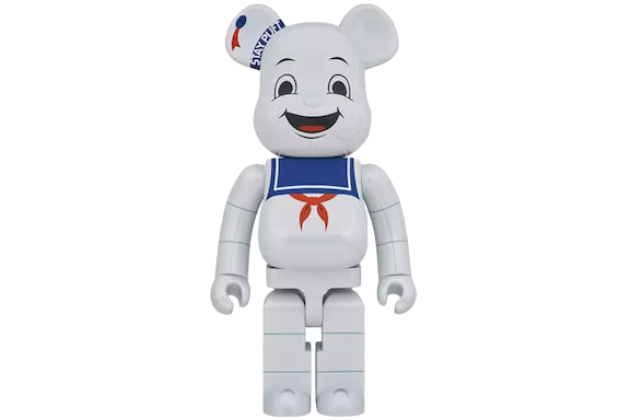 Bearbrick Stay Puft Marshmallow Man White Chrome Ver. 1000%