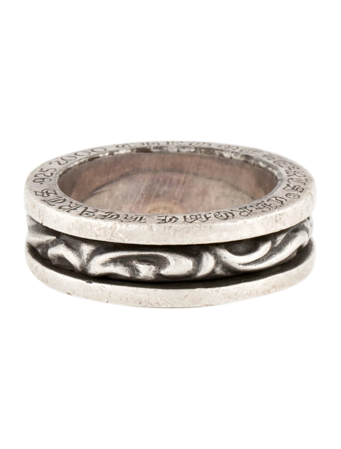 Chrome Hearts Scroll Spinner Ring (Pre-Owned)